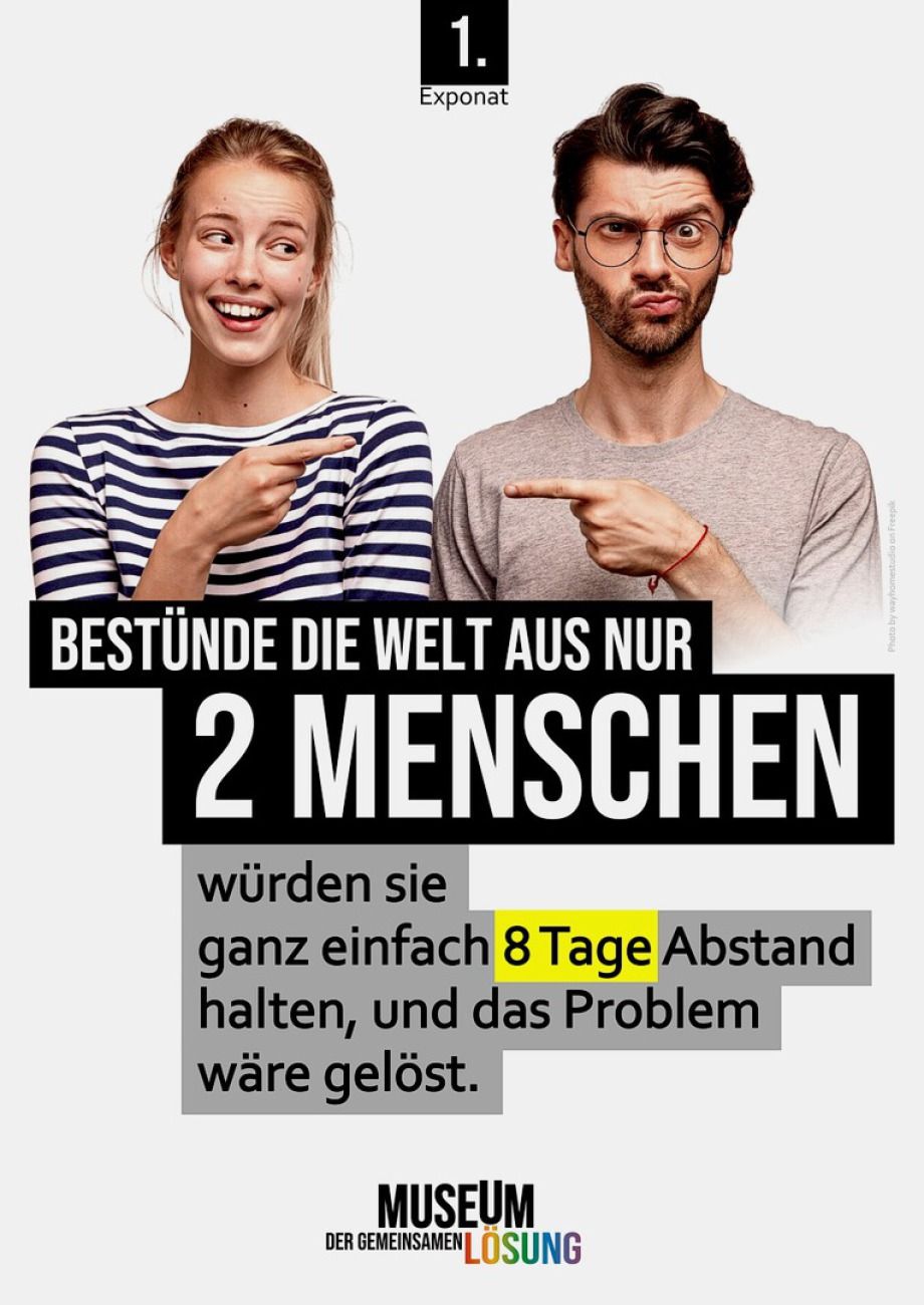 Bestünde die Welt aus nur zwei Menschen, würden sie eine Pandemie meistern